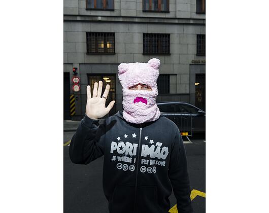 Kukla Sprayground Pink Fleece Bear Ears Ski Mask