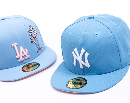 Kšiltovka New Era - MLB 1999 WS 59FIFTY - NY Yankees - Sky Blue / Pink UV