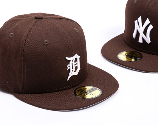 Kšiltovka New Era - MLB Seasonal 59FIFTY - Detroit Tigers - Burnt Wood - Brown
