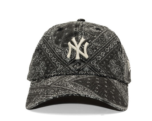 Kšiltovka New Era - MLB Washed Paisley 9TWENTY - NY Yankees - Black