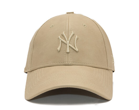 Dámská Kšiltovka New Era - MLB PU Leather 9FORTY - NY Yankees - Stone