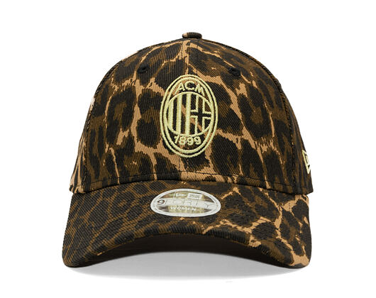 Dámská Kšiltovka New Era -  Leopard 9FORTY - Ac Milan - Brown
