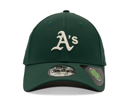 Kšiltovka New Era - MLB Recycled Midi 9FORTY - Oakland Athletics - Dark Green