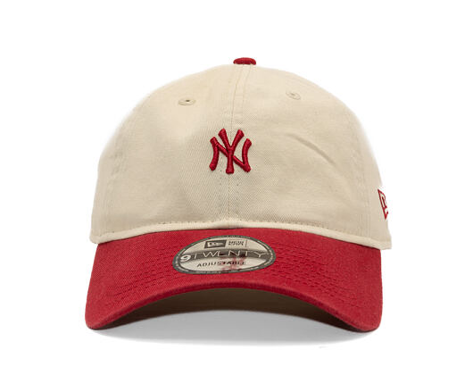 Kšiltovka New Era - MLB Mini Logo 9TWENTY - NY Yankees - Cream