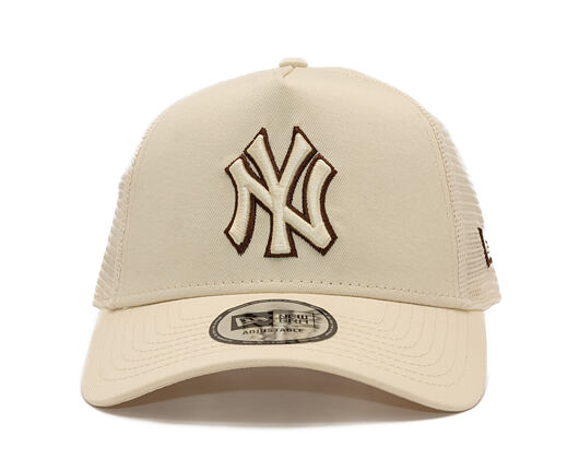 Kšiltovka New Era - MLB Outline 9FORTY Trucker - NY Yankees - Cream
