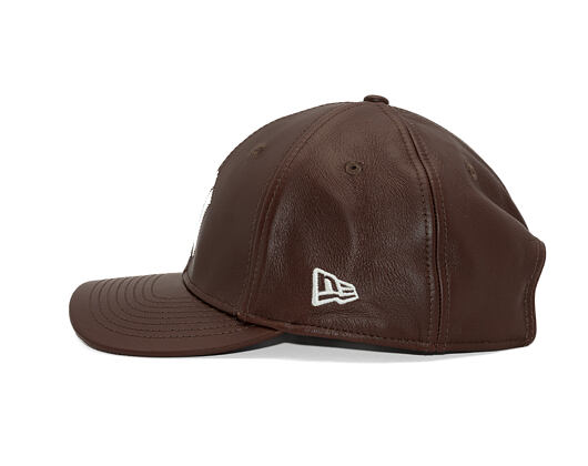 Kšiltovka New Era - MLB IMAGE DROP - Leather 9FORTY M-CROWN - NY Yankees - Brown