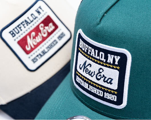 Kšiltovka New Era - Branded Patch 9FORTY Trucker - Pine Green