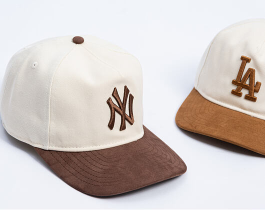 Kšiltovka New Era - MLB Suede Visor 9FIFTY A-Frame - NY Yankees - Cream