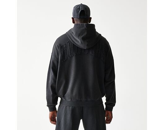 Mikina New Era - MLB Washed Full Zip Hoody - LA Dodgers - Dark Grey