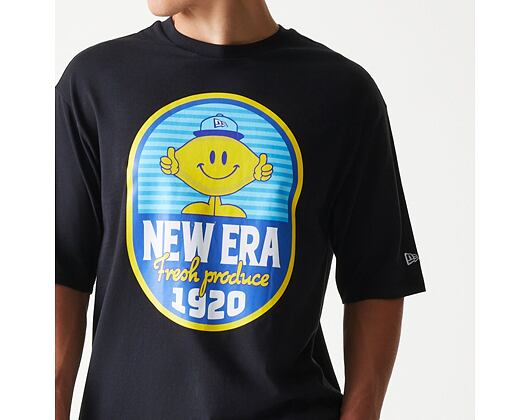 Triko New Era - Fruit Graphic Oversized Tee - Black