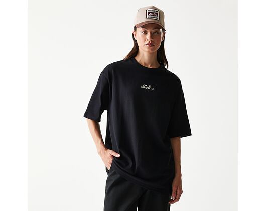 Triko New Era - Script Oversized Tee - Black