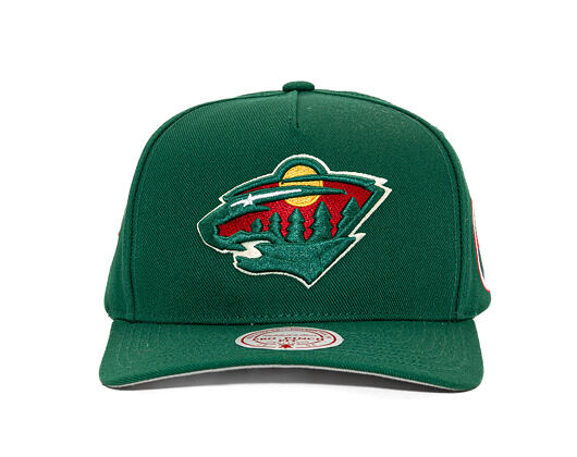 Kšiltovka Mitchell & Ness - Minnesota Wild - Double Clutch Pro Snapback - Green