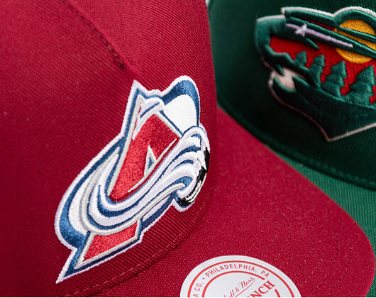 Kšiltovka Mitchell & Ness - Colorado Avalanche - Double Clutch Pro Snapback - Maroon