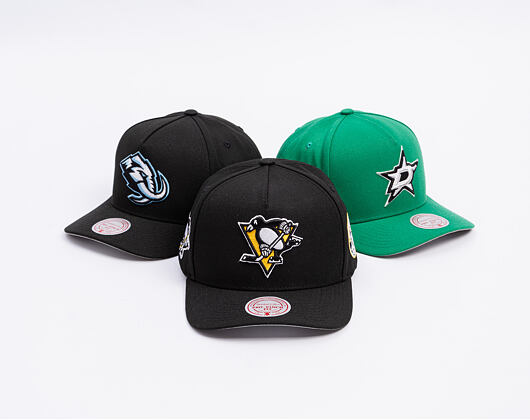 Kšiltovka Mitchell & Ness - Pittsburgh Penguins - Double Clutch Pro Snapback - Black