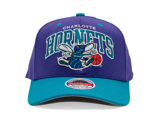 Kšiltovka Mitchell & Ness - NBA Team Arch Snapback - Charlotte Hornets - Purple / Teal