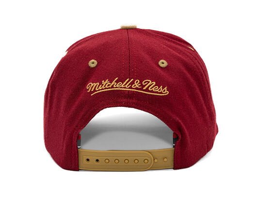 Kšiltovka Mitchell & Ness - NBA Team Arch Snapback - Cleveland Cavaliers - Dark Red / Gold