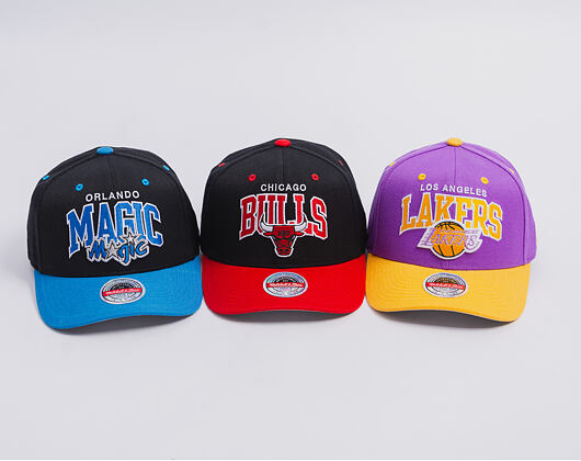 Kšiltovka Mitchell & Ness - NBA Team Arch Snapback - Los Angeles Lakers - Purple / Yellow