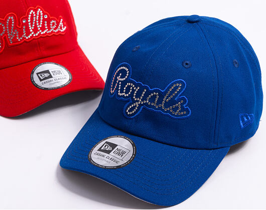 Kšiltovka New Era - MLB Casual Classic Rhinestone 9TWENTY - Kansas City Royals - Team Color