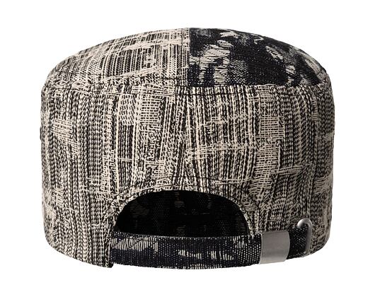 Kšiltovka Kangol - TRENDS PACK - Denim Mashup Army Cap - Black Topstitch