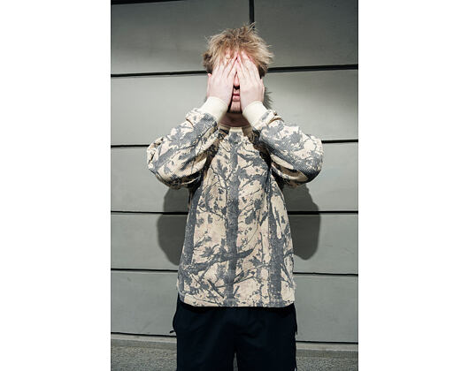 Triko s dlouhým rukávem Karl Kani - Signature Wood Camo Waffle Longsleeve