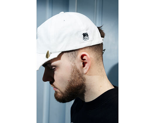 Kšiltovka Praga by Matouš Fiala - White Asymmetry Cap