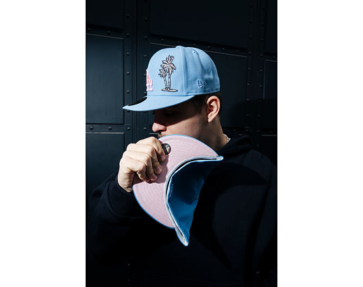 Kšiltovka New Era - MLB Palm & Taco 59FIFTY - LA Dodgers - Sky Blue / Pink UV