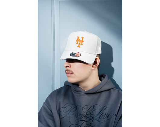 Kšiltovka New Era - MLB Outline Script 9FORTY A-Frame - NY Mets - Stone