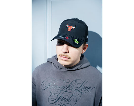 Kšiltovka New Era - NBA Recycled Midi 9FORTY - Chicago Bulls - Black
