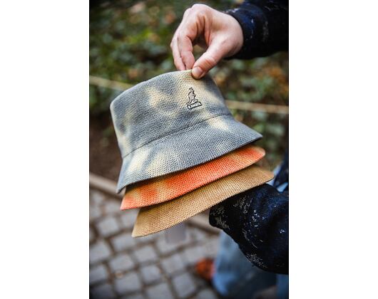Klobouk Kangol - Tie Dye Knit Bucket - Tan/Natural