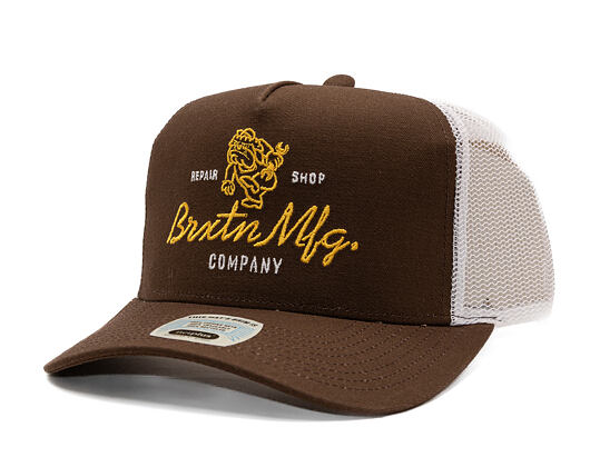 Kšiltovka Brixton - Tolman MP Trucker - Pinecone Brown/White