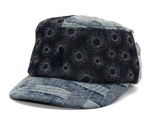 Kšiltovka Kangol - TRENDS PACK - Denim Mashup Army Cap - Blue Picnic