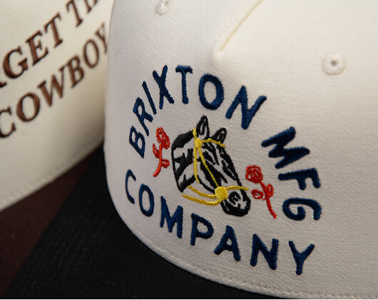 Kšiltovka Brixton - Trophy Horse MP Snapback - Black/Off White
