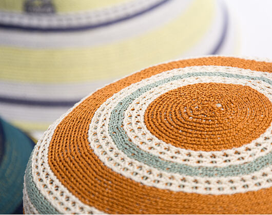 Klobouk Kangol - Tropic Resort Stripe Lahinch - Rustic Caramel Multi