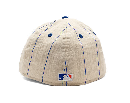 Kšiltovka New Era - MLB Retro Linen Pinstripe 59FIFTY Retro Crown - NY Mets - NY Logo - Off White