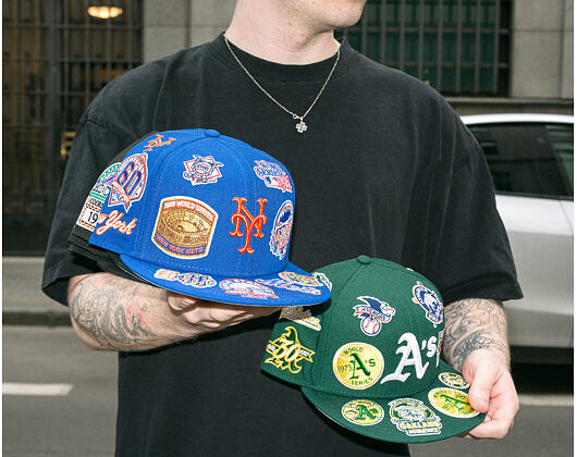 Kšiltovka New Era - MLB All Over Logo 59FIFTY - NY Mets - Team Color