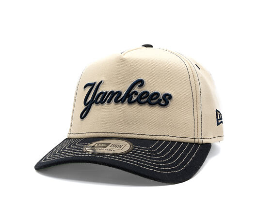 Kšiltovka New Era - MLB City Icon 9FORTY A-Frame - NY Yankees - Cream / Navy