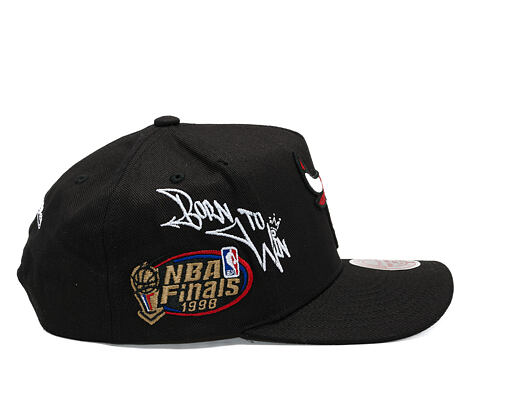 Kšiltovka Mitchell & Ness  - NBA Born To Win - Pro Pinch Snapback - Chicago Bulls - Black