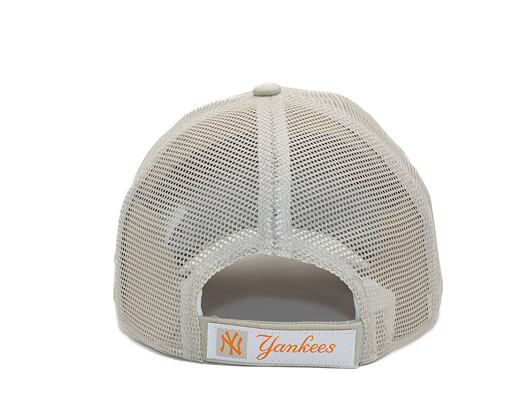 Dětská Kšiltovka New Era - MLB Homefield 9FORTY Trucker - NY Yankees - Stone / Orange