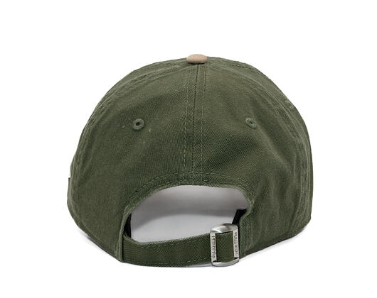 Kšiltovka New Era - MLB Mini Logo Washed Contrast 9TWENTY - Oakland Athletics - New Olive / Camel