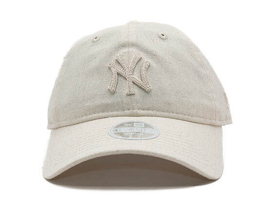 Dámská Kšiltovka New Era - MLB Midi Linen 9TWENTY - NY Yankees - Stone