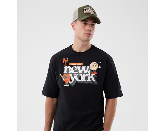 Triko New Era - MLB Icon Graphic Tee - NY Mets - Black