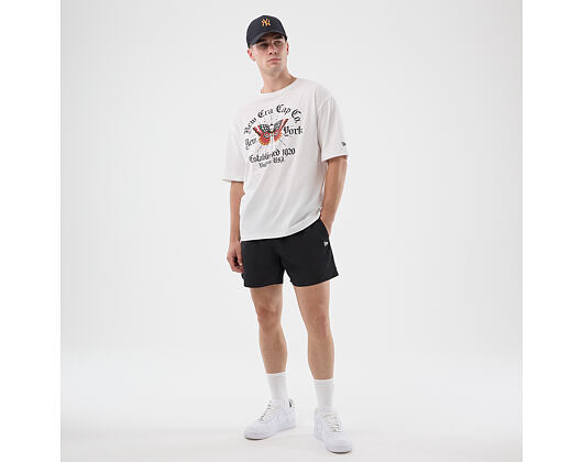 Triko New Era - Branded Oversized Graphic Tee - White
