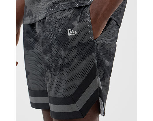 Kraťasy New Era - Branded Print Mesh Shorts - Black
