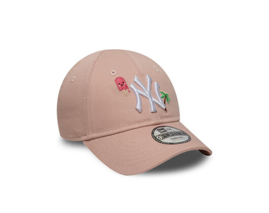 Dětská Kšiltovka New Era - MLB Summer Icon 9FORTY - NY Yankees - Pink Rouge / White