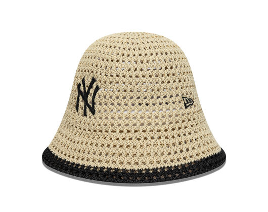 Dámský Klobouk New Era - MLB Explorer Bucket Explorer Bucket - NY Yankees - Stone / Black