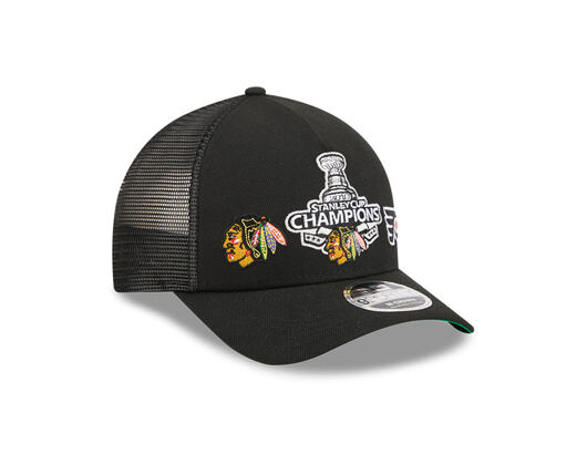 Kšiltovka New Era - NHL AF 26 Champion VC 9FORTY M-CROWN - Chicago Blackhawks - Black