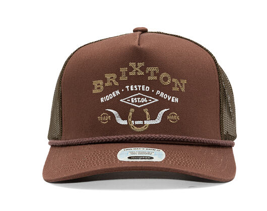 Kšiltovka Brixton - Beekman C Np Mp Trucker Hat - Brown/Brown