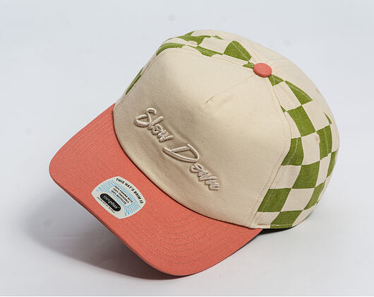 Kšiltovka Brixton - Slow Down Mp Snapback - Sublime Green Gingham/Whitecap