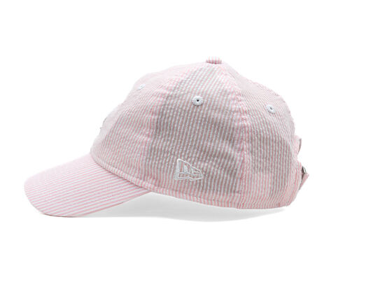 Dětská Kšiltovka New Era - MLB Seersucker 9TWENTY - LA Dodgers - Pink Rouge