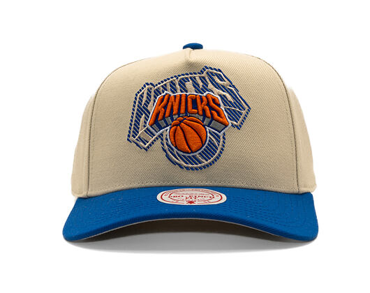 Kšiltovka Mitchell & Ness - Off Tilted - NBA - New York Knicks - Off White